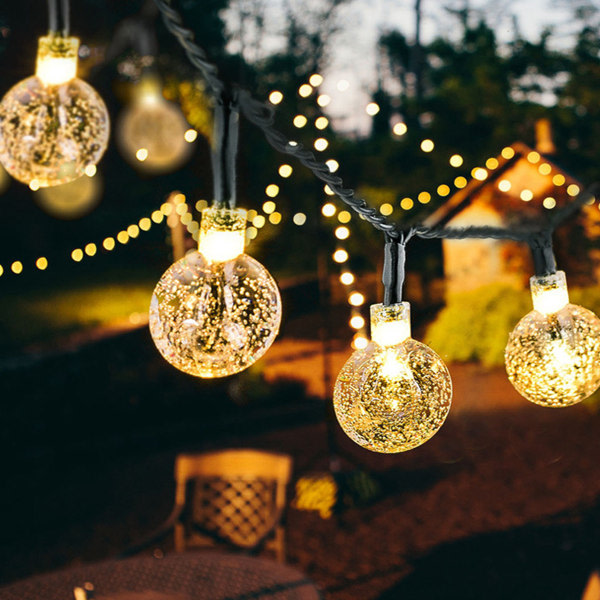 Fjärrkontroll bubbelboll ljusslinga, 20 LED, inomhus