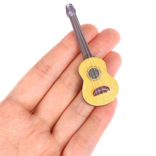 1:12 Dukkehus miniatyrgitarrtillbehör instrument docka hou A One Size A One Size