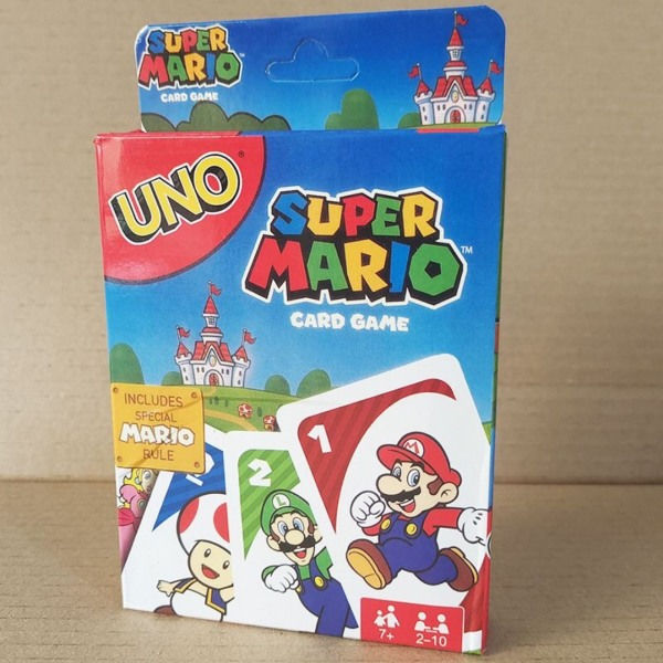 Super Mario kortspill, egnet for 2-10 spillere super mario bros