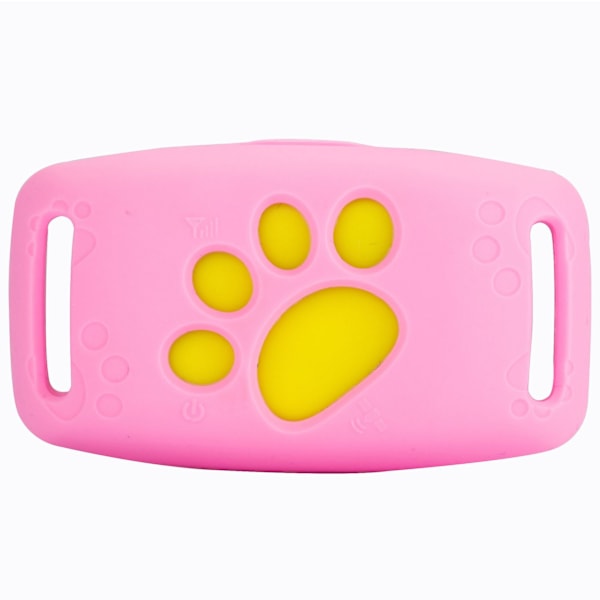GPS-spårare Smart Husdjurs Tracker Lanyard Anti-förlust Enhet pink