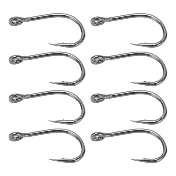 50 st fiskekrokar för Iseama högkolstål fiskkrok med hullingar typ för utomhusaktiviteterTyp 7#