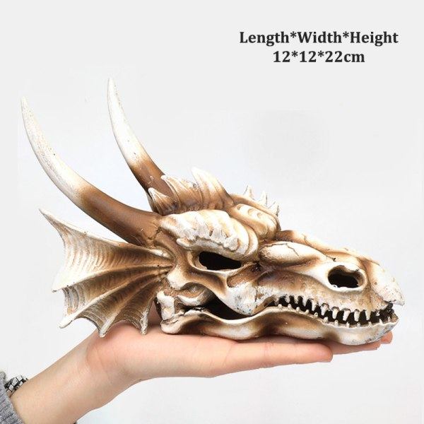 Simulering Resin Skull Ornaments DIY Aquarium Fish Tank Decora 1 1 1 1