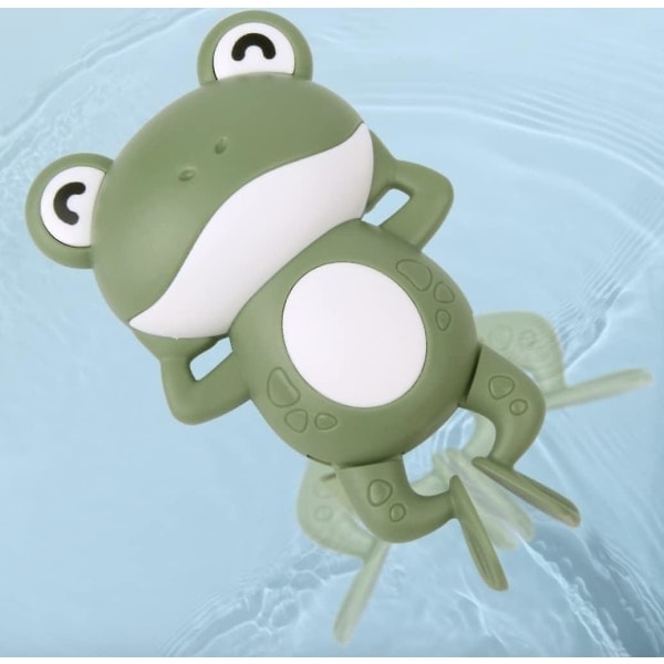 Simgroda Grøn badelegetøj Wind Up Frog til badetid