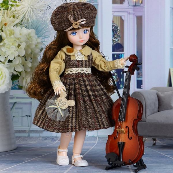 BJD Flera avtagbara leder 30 cm Doll Girl Dress Up Födelsedagspresent leksak F