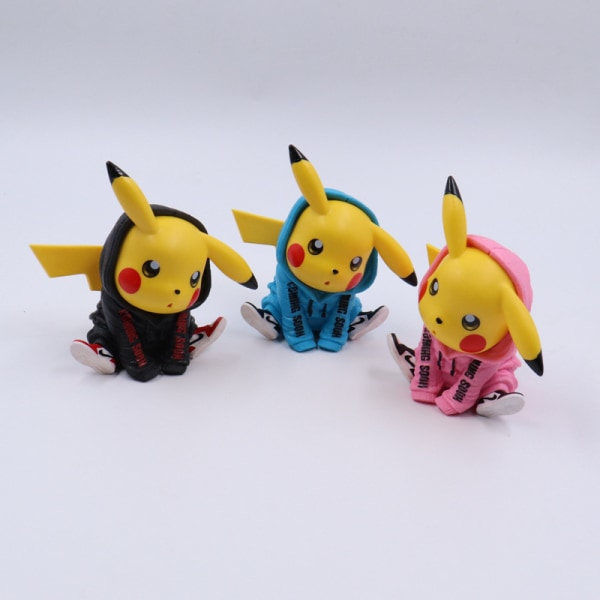 1. Biltilbehør Auto Pikachu Bildekorationer Bilindretning Sort one size Black one size