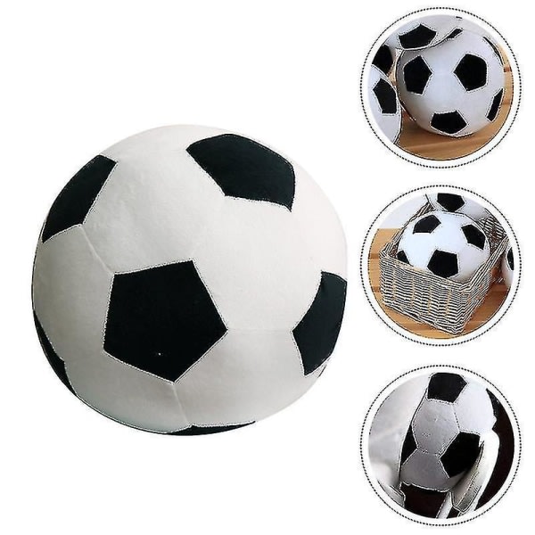1 st kreativ fotbollsformad plyschleksak tecknad fotbollsleksak stoppad leksak A