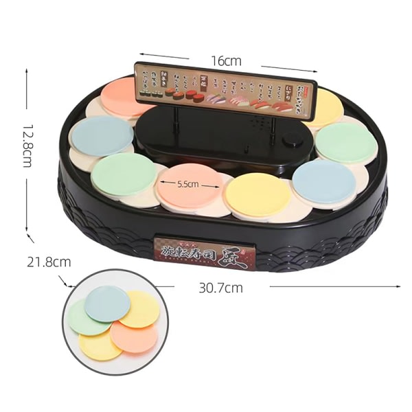 Elkarusell Cupcake Stativ Automatisk Roterende Dessert Stativ 2
