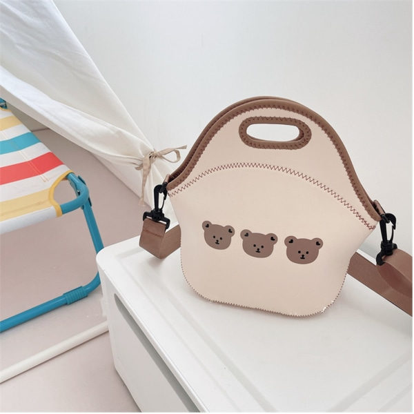 Cartoon Bear Mummy Bag Mamma och Baby Bag Crossbody Lunchpåsar