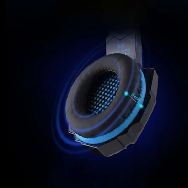 Gaming Headset Kompatibelt med PS4 og PC – Kotion Each G9000 Blå Blå