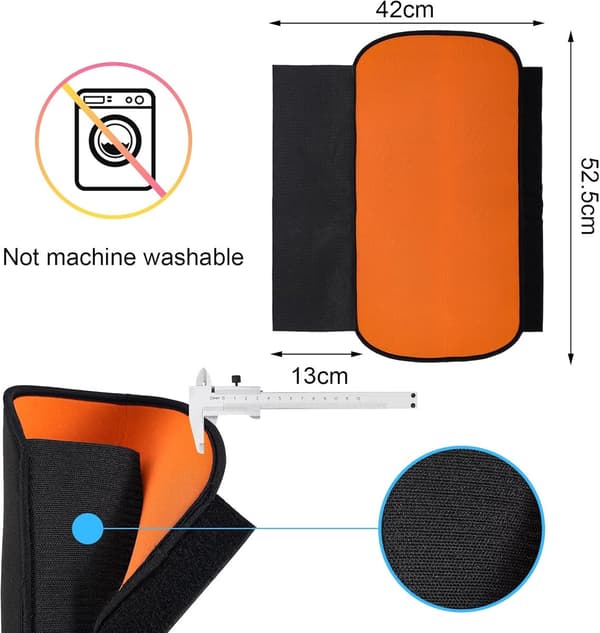 Ebike Batteridæksel, Vandtæt, Neopren, til Ramme 28-34cm, 2 stk