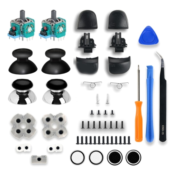 3D Analog Joystick Reparationssats för Playstation5 Controller Analog Stick Joystick Modell Reparation Skruvmejselsats Tillbehör