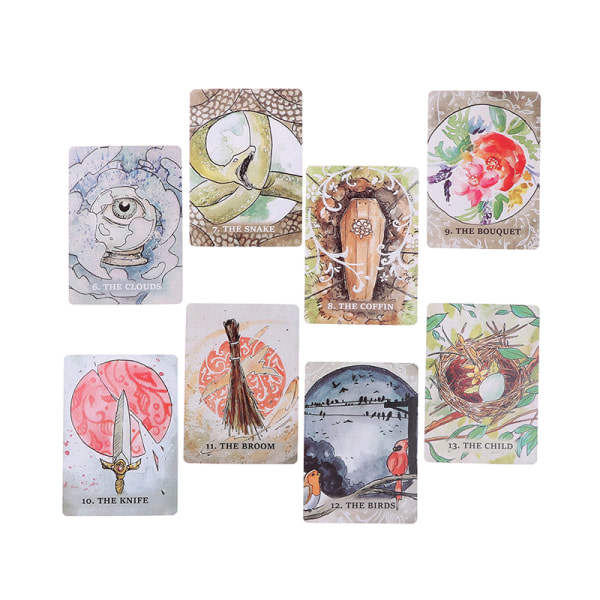 The Paper Oracle Lenormand Deck Tarot Mystisk spådom