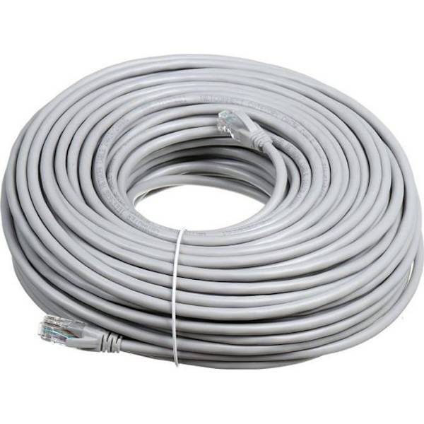 Høykvalitets CAT6 Ethernet RJ45 Gigabit nettverkskabel 50M GRÅ