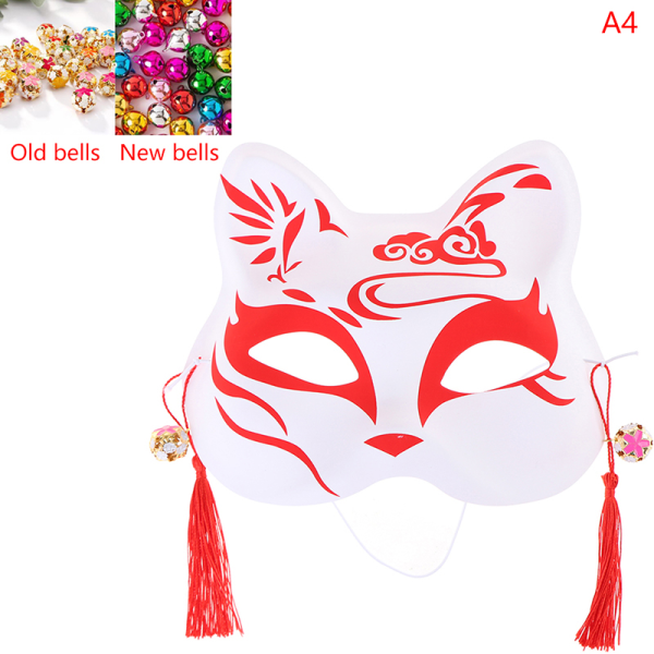 1. Anime-ketun naamiot puolet kasvoista Kissa naamio Maskerad-festivaali Del Color A4 Color A4