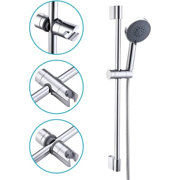 Justerbar Krom Dusjhodeholder for 18-25mm Rør, ABS, PB4-CH