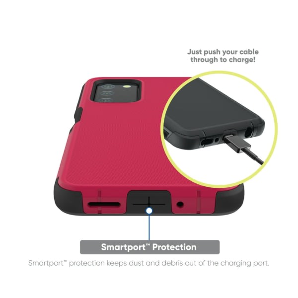 onn. Tunt robust phone case Samsung Galaxy A03s - Röd