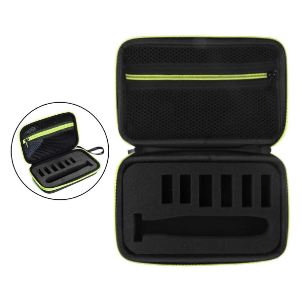 1/3 Rakapparat Förvaringsbox med Mjukt Foder för Philips för Green Zipper 1Set Green Zipper 1Set