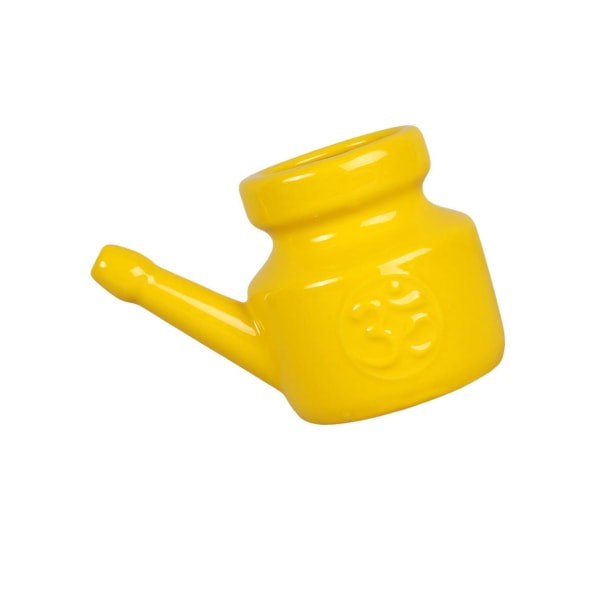 1/2/3/5 Keramik Neti Pot Leakproof Sinus Rinse Pot Tålig för Yellow 5,51 Inchx3,94 Inchx4,13 Inch 1Set