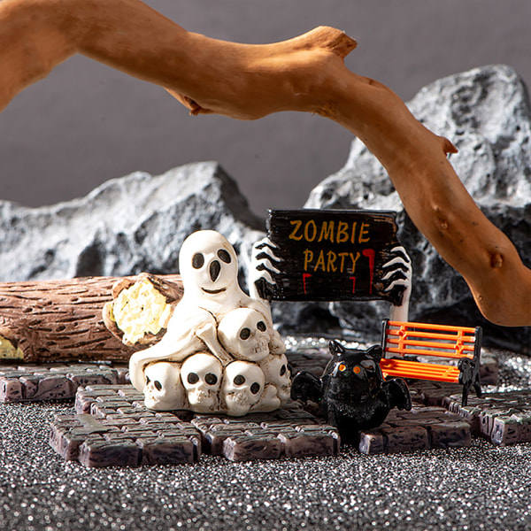 Halloween-koristehahmo Miniatyyri Piirretty Muumio Kallo Mikro La A7 one size A7 onesize
