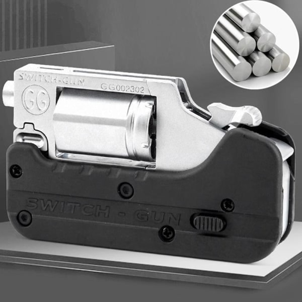 Legering venstre hjul metal model foldbar foldbar spøgelse switch- Hvid One Size White One Size