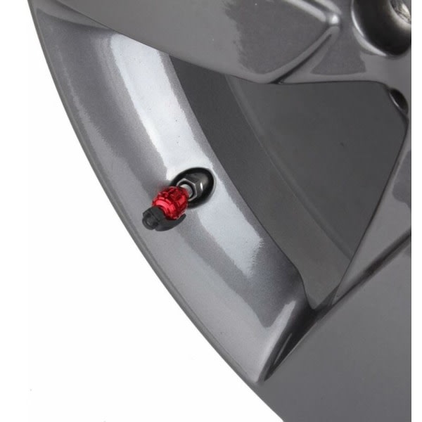 4st sort rød granatäpple däckventilstamlock til bil lastbilscykel