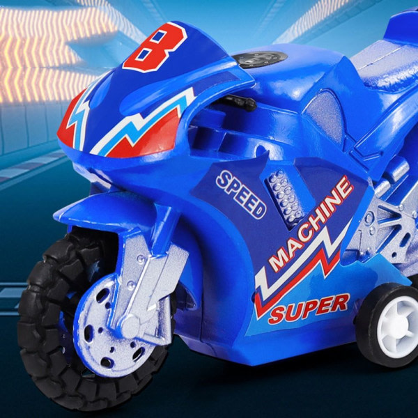 4 STK Motorcykel Modell Leksak Dra tillbaka Bil Motorcykel Modell