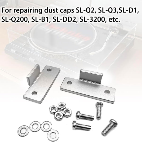 Hengselsett for reparasjon av deksel til platespiller, Technics SL-D1 SL-Q200 SL-B1 SL-DD2 SL-3200