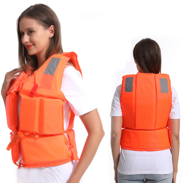 Ny Orange Voksen Barn Skum Flytevest Simmevest Ve B