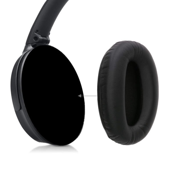 Egnet for Sony MDR-1000X WH-1000XM3 XM2 hodetelefoner ørepropper ørepropper bomullspute hodetelefonetui 1000X og 1000XM2 svart 1000X and 1000XM2 Black