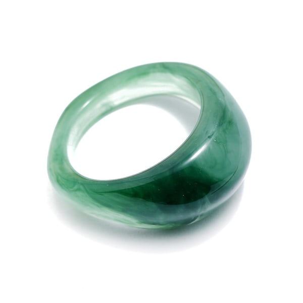 Hjärtformade Akrylringar Söta Trendiga Ringar Färgglada med Strass Smycken Harts Gem Stapelbara Chunky Ringar för Kvinnor Gi null - 10-10