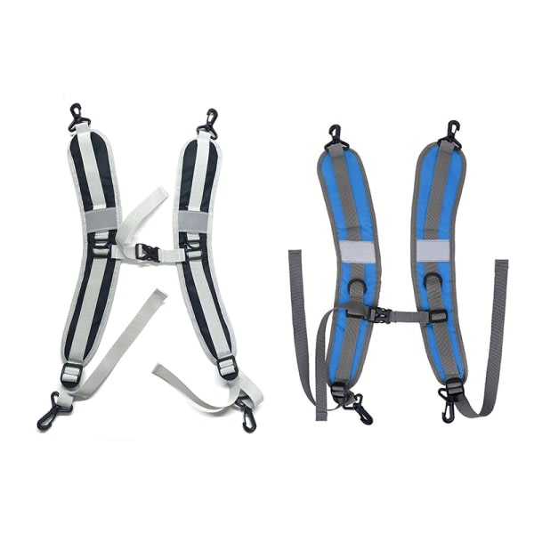 2 ST Bärbar reseryggsäck Vadderade axelremmar Nylon Adj A1