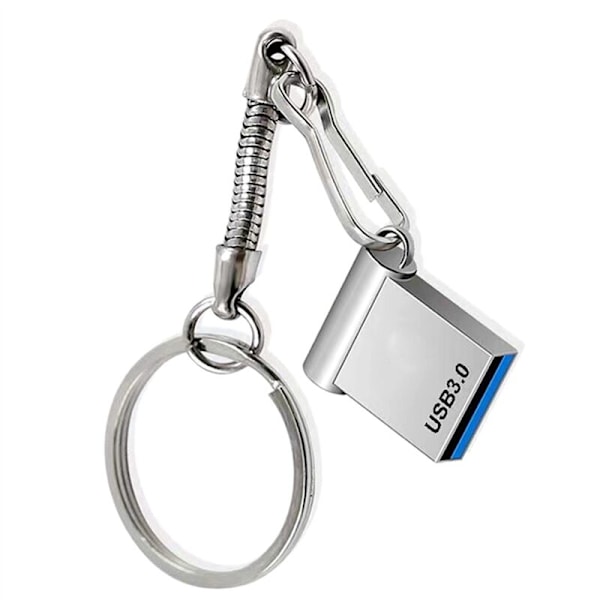 2TB USB 3.0 -muistitikku, kannettava mini-tallennus, hopea - 2 kpl