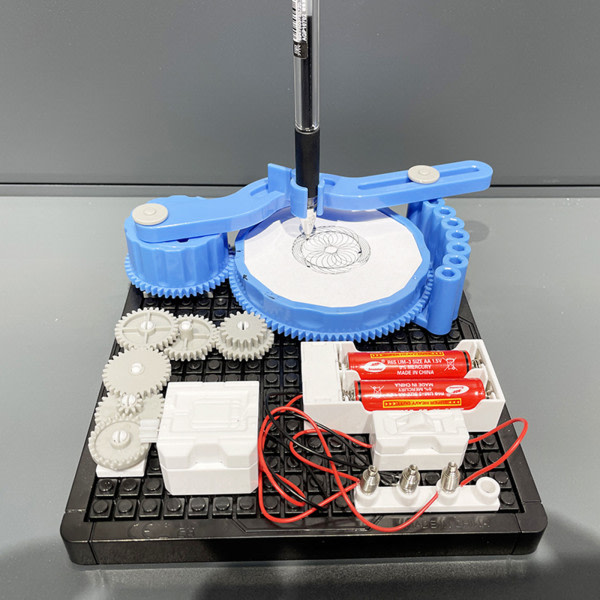 Ritningsrobot DIY Målarfärg Craft Kit STEM Konstruktion Aktivitet Leksaker för barn 6+ år Pojkar Flickor Bästa presenterna för barn null - A