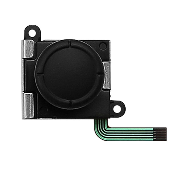 6-i-1 Reparationsverktøysett for spillkontrollere 3D Analog Joystick Sensor Vippbryter for Cross Y-skrutrekker + pinsett for NS Swicth Black