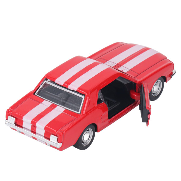 Retro-auto malli 1/32 mittakaavassa, vetoketjullinen seosklassikkoajoneuvolelu, jossa on avattavat ovet lapsille ja keräilijöille, punainen