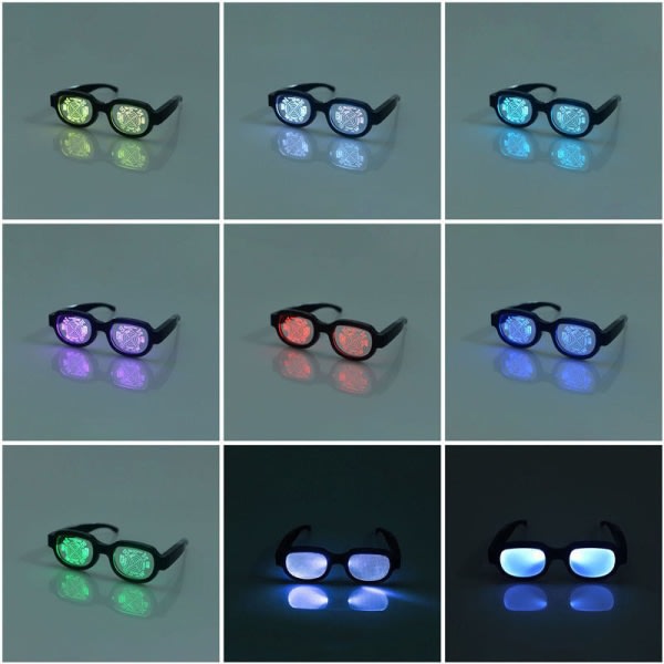 Nya Led Ljusglasögon Conan Med Samma Typ av Självlysande Glas A2 one size A2 one size