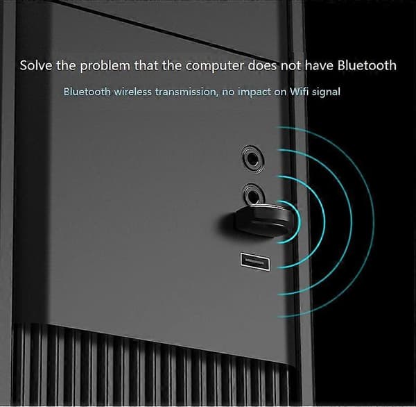 USB Bluetooth Dongle Adapter 4.0 for PC Datamaskinhøyttalere Trådløs Mus Bluetooth Musikk Lyd Mottaker Sender