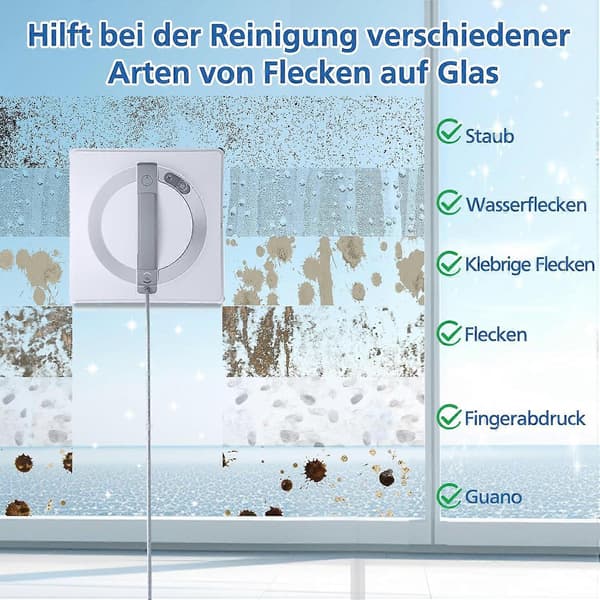 Ecovacs Winbot W1/W2 Renseputer - Vaskbar Mikrofiberklut for Vindusroboter