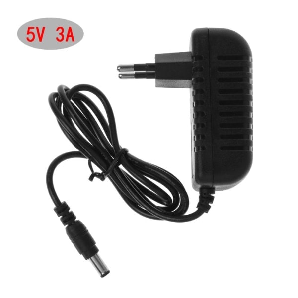 5V/3A Extern strömförsörjning AC/DC-adapter för transformatorer, USB-hubb, LED-remsa, CCTV, IP-kamera, EU-kontakt