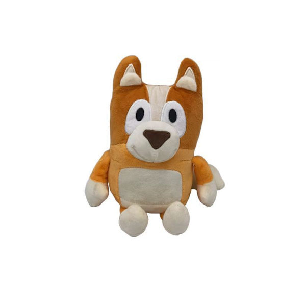 Blå familj plyschleksaker anime runt söt hund trasa docka Bluey Dad 40cm