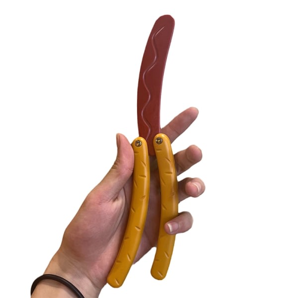 3D Hot Dog Butterfly Banan Rädisa Modell Push Card Antistress A onesize A onesize