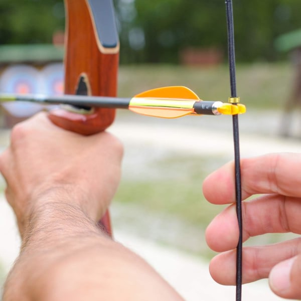 20 stk. Nock Points Bueskyting String Nocking Points Bow String Spänne Clips for Compound og Recurve Bow