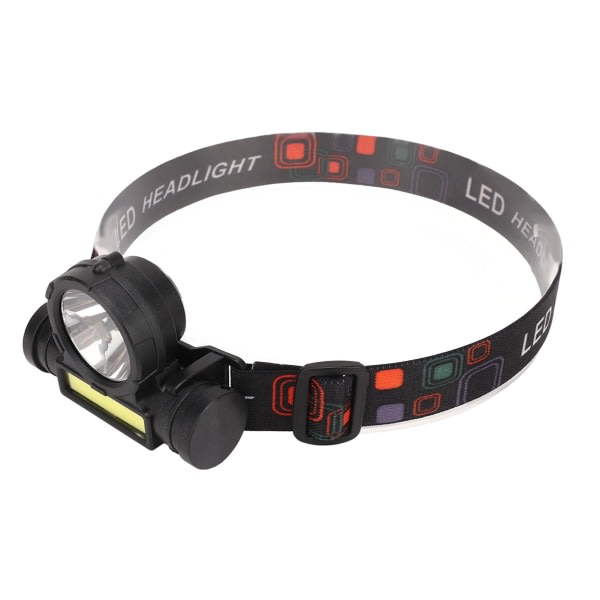 Utomhuspannlampa IPX4 Vattentät Super Bright USB Laddning COB Head Ficklampa för löpcykling