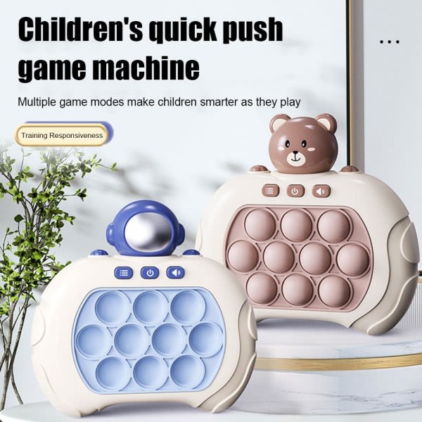 Pop It Game Machine Press Pioneer Pussel Dekompressionsleksak för K bear onesize