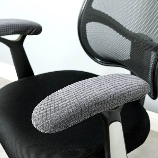 Kontorstol Armstöd Överdrag Kuddar Flexibla Grå one size Gray one size
