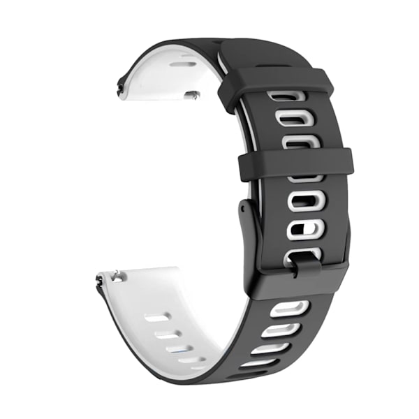20 22 mm silikoniranneke Garmin Venu 3 -rannekkeelle Forerunner 265 255 245 Music Vivoactive 4 -rannekkeelle Garmin Venu Sq 2 Plus -rannekkeelle Musta Valkoinen Black White 20mm