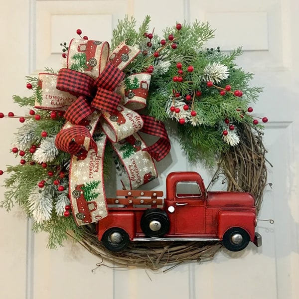 Julbue Minibilkrans Haveport Blomkvist Berry De Rød 35cm