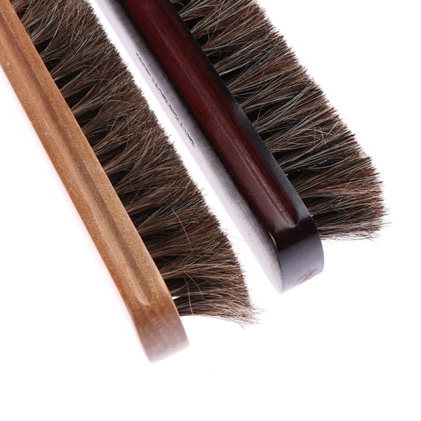 Tagel Skoborste Polish Naturläder Äkta hästhår Sof 14cm D 14cm D