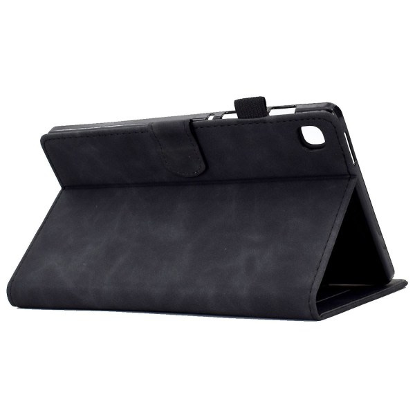 För Samsung Galaxy Tab S6 Lite P610 / Tab S6 Lite (2022) Enfärgade stativfodral med tryckta mönster Anti-Scratch Svart
