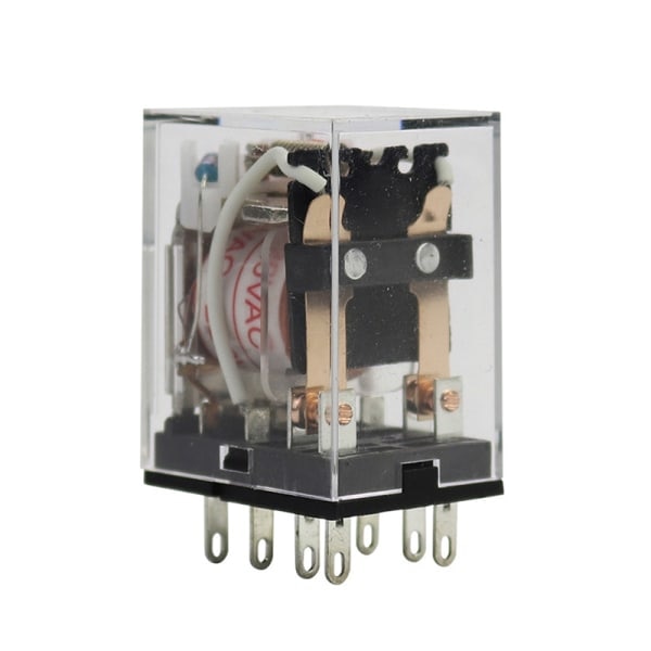 1 kpl mikroelektromagneettinen rele valolla 8-nastainen JQX-13F AC220 läpinäkyvä DC24V Transparent DC24V